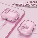 product_image_name-Generic-جراب حماية صلب من تين تك متوافق مع سماعات AirPods 4، جراب مقاوم للصدمات مع قفل أمان وحبل تعليق لسهولة الحمل (وردي)-3