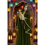 Goodclothes عباية "سحر الغسق" المخملية (Dusk Enchantment Abaya)