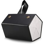 product_image_name-Generic-Silencio Sunglasses Organizer with 5 Slots, Travel Eyeglass Case, Portable Storage Bag, Foldable, Display Case for Women and Men, Black, Leather-1