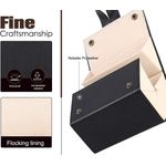 product_image_name-Generic-Silencio Sunglasses Organizer with 5 Slots, Travel Eyeglass Case, Portable Storage Bag, Foldable, Display Case for Women and Men, Black, Leather-5