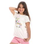 product_image_name-Ted Marchel-Ted Marchel تي شيرت بناتي نص كم - أبيض-4