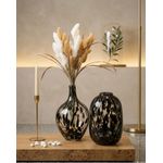 طقم فازات زجاجية "تایجر" مودرن – قطعتان بتصميم فني وتفاصيل مرقطة.