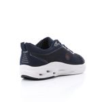 product_image_name-AIRWALK-Navy Blue Lace Up Textile Comfy Sneakers-3