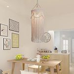 product_image_name-Antikiano-ثريا مكرامية، لمبة معلقة بوهيمية، ظل ضوء معلق يدوي الصنع من القطن-2