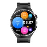 product_image_name-oteeto-ساعة Watch 4 Pro الذكية - شاشة AMOLED، مكالمات بلوتوث، مقاومة للماء IP68، مع 3 أحزمة متنوعة - إصدار برو (أسود)-7