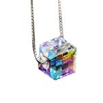 3Diamonds Rhinestone Cube Chain - 925 Silver Plated