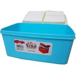 product_image_name-Generic-Sina Lunch Box - 2-Floors Closed Clip, BPA Free & Microwave Safe (Mint Green)-2