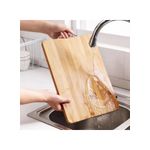 product_image_name-Generic-Wooden Cutting Board Made Of Bamboo With A Handle That Is Easy To Carry And Hang, Suitable For Preparing Food And Cutting Vegetables, Fruits, Cheese, Meat And Fish, 24 x 34 cm-2