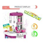 product_image_name-Generic-مجموعة ألعاب أدوات المطبخ للعب التظاهري تعمل بالبطارية مكونة من 49 قطعة للأطفال-3