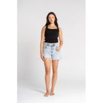 OUTDATED Ribbed Tank Top Square Neck - Black - image 2