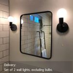 product_image_name-Generic-Adjustable Retro Wall Sconce Light with Pull Chain Switch Vintage Black Wall Lights Fixture with On Off Switch E26 Indoor Wall Lamps for Home Bedroom Kitchen Wall Mount ighting- NO Bulb-3