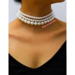 product_image_name-Pink-عقد نسائي من اللؤلؤ الأبيض العاجي متعدد الطبقات-1