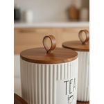 product_image_name-Generic-Porcelain Tea Coffee Sugar Canister Set with Wooden Lids & Tray – White-3