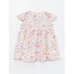 product_image_name-LC Waikiki-Crew Neck Short Sleeve Floral Patterned Baby Girl Dress-2