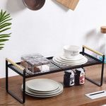 product_image_name-Generic-Kitchen And Bathroom Storage Rack Organizer With Wooden Handle For Multi-functional Organization. Black.-2