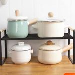 product_image_name-Generic-Kitchen And Bathroom Storage Rack Organizer With Wooden Handle For Multi-functional Organization. Black.-4