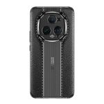 product_image_name-Generic-Cover Honor Magic 5 Ultimate  ,- Brushed Shockproof Protection Cover Leather Pattern Durable - Case Premium Quality Slip-Resistant With Protection For Camera - Black-3