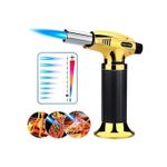 مسدس تحمير الطعام الذهبي لتحمير وش الأكل متل اللحوم وأم على والبشاميل والكراميل والمشروبات هيفي ديوتي -مملوء غاز