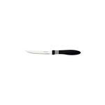 TRAMONTINA Steak Knife Set – 2 Pieces – Black Handle – Cor & Cor Series – Stainless Steel Blades for Effortless Meat Slicing