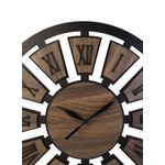 product_image_name-Generic-ساعة حائط خشبية حديثة - تصميم دائري 40 سم بأرقام رومانية-2