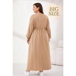 product_image_name-Generic-Summer Melton Lycra Sublimation Maxi Dress – Big Size Available Sizes: Comfortable fit from 85 kg up to 120 kg-2