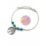 product_image_name-Generic-سوار شجرة بأحجار الفيروز الأنيقة - فضة-1