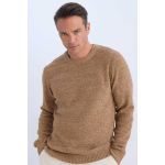 product_image_name-Defacto-Man Crew Neck Standart Fit Pullover - Camel-1