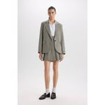 product_image_name-Defacto-Woman Blazer Collar Oversize Fit Blazer - Vison-3