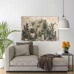product_image_name-Generic-لوحة جدارية من القماش ، صورة تجريدية مؤطرة لأغصان نباتات الصحراء الاستوائية 60x40 سم-3