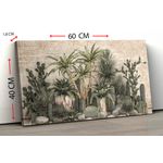 product_image_name-Generic-لوحة جدارية من القماش ، صورة تجريدية مؤطرة لأغصان نباتات الصحراء الاستوائية 60x40 سم-5