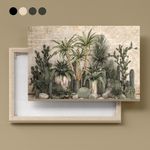 product_image_name-Generic-لوحة جدارية من القماش ، صورة تجريدية مؤطرة لأغصان نباتات الصحراء الاستوائية 60x40 سم-6