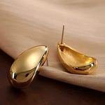 product_image_name-Generic-أقراط لولبية نصف دائرة بسيطة عصرية للنساء، مناسبة لجميع المناسبات، مصنوعة من المعدن بتصميم لامع وجذاب.-3