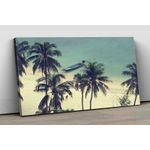 product_image_name-Generic-لوحة جدارية من القماش ، صورة تجريدية مؤطرة للقارب على الشاطئ 60x40 سم-1