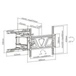 product_image_name-Lumi-LPA59-466 ULTRA-SLIM LOW PROFILE FULL-MOTION TV WALL MOUNT 37″~80″ TVs-2