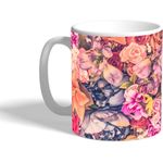 Ceramic Mug - Flowers - Multicolour
