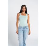 Square Neck Tank Top - Mint Green
