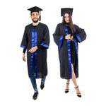 Generic Graduation Kit ( Blue Robe + Cap)