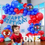 product_image_name-Generic-عناصر تزيين عيد الميلاد المطاطية - 36 قطعة، طقم تزيين بموضوع العنكبوت للأولاد - بالونات حمراء وزرقاء-7