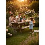 product_image_name-JNUOBI-GN-20 Portable Bluetooth Party Speaker Dual 6.5 Inch Woofers 40W Stereo Sound with Full Panel RGB Light Show, USB Support & 2400mAh High Capacity Battery for Outdoor Events-4