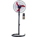 Fresh Stand Fan with Remote Control - 20" - Black