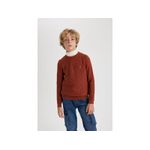 product_image_name-Defacto-Boy Crew Neck Regular Fit Pullover - Lt.Bordeaux-3