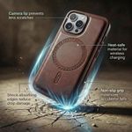 Generic Leather Case for iPhone 16 Pro Max - Brown - image 2