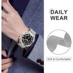 product_image_name-Generic-سوار شبكي مغناطيسي من اكس تيك متوافق مع ساعة سامسونج جالاكسي ووتش 7 الترا 47 ملم، مصنوع من الستانلس ستيل للجنسين، مقاس 15-21.1 سم _ فضي-5