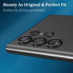 product_image_name-Generic-عدسات حماية بحواف استانلس لحماية كاميرا سامسونج جالاكسي اس 22 الترا - اسود-5
