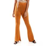product_image_name-Kady-Flare Fit Brunt Orange Solid Pants-2