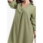 product_image_name-Clue-Tencel Collared V-Neck Dress-5