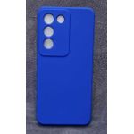 جراب سيليكون مبطن بالألياف الدقيقة مع حماية للكاميرا مقاوم للسقوط والصدمات ومضاد للخدش لهاتف vivo V30 Lite