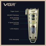 product_image_name-VGR-ماكينة قص الشعر بريميوم – هيكل معدني – شاشة LED – شفرات سيراميك ومسحوق معدني – محرك 5500-7000 دورة في الدقيقة – 4 سرعات – شحن USB – 4 مستويات تدرج قابلة للضبط – 8 أمشاط دليل – مدة تشغيل 250 دقيقة – موديل V-005 -1