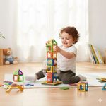 product_image_name-Generic-42 Pcs Magnetic Building Blocks for Toddlers - STEM Learning & Creative Marble Run Toy Set-2