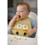 product_image_name-Generic-Soft Silicone Baby Bib - Attractive Cartoon Design with Food Catcher Pocket-1